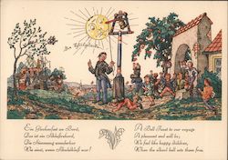 Hamburg-America Line Glockenabend Night of the Chimes Postcard