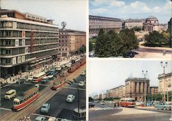 Warszawa.Aleje Jerozolimskie. Plac Trzhech Krzyzy. Warsaw, Poland Eastern Europe Postcard Postcard Postcard
