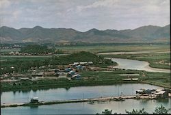 The Shumchun River viewed from a hill at Lukmachow Postcard