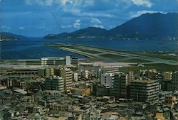 Kai Tak Airport Hong Kong, China Postcard Postcard Postcard