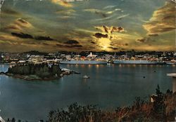 Cruise Ships In Harbor Hamilton, Bermuda Postcard Postcard Postcard