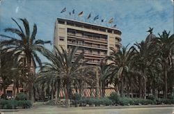 Spain Esplanade and Carlton Hotel in Alicante Postcard Postcard Postcard