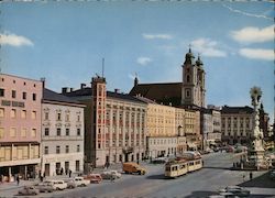 Linz, Donaustadt am Alpenrand Hauptplatz Postcard