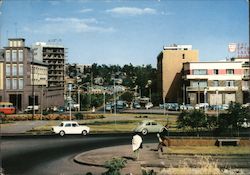 Haile Selassie I square in Addis Ababa, Ethiopia Postcard