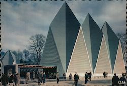 United Kingdom Government Pavillon, Brussels World's Fair Postcard