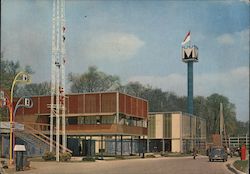 1958 Pavillions of Turkey & Monaco, Exposition Universelle de Bruxelles Postcard