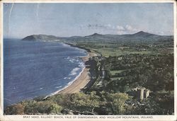 Bray Head, Killiney Beach, Vale of Shanganagh and Wicklow Mountains Postcard