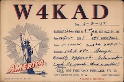 W4KAD Postcard
