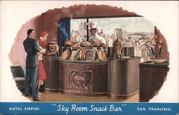 Hotel Empire - Sky Room Snack Bar San Francisco California
