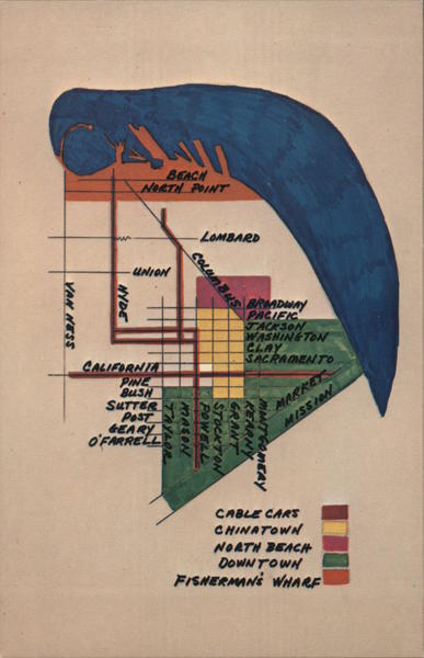 Day tour information and map San Francisco California
