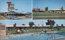 Tulare Inn Motel - Perry's Coffee Shop Postcard