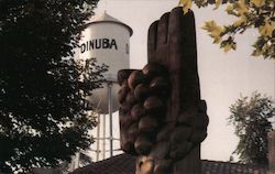 Bountiful Hand Sculpture Dinuba, CA Postcard Postcard Postcard