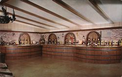 World Famous Tasting Bar, California Wine Tasting Room Postcard