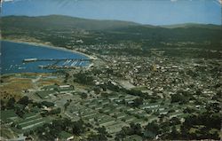 Aerial of the Presidio and Monterey Bay California Postcard Postcard Postcard