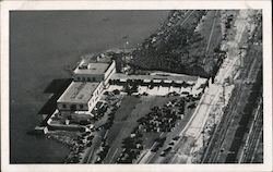 Airplane View of East Toll House Entrance to San Francisco-Oakland Bay Bridge Postcard