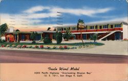 Trade Wind Motel San Diego, CA Postcard Postcard Postcard