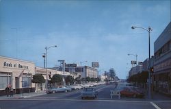 View South on "A" Street Postcard