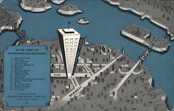 Continental Hotel - In the Heart of Downtown San Francisco Postcard