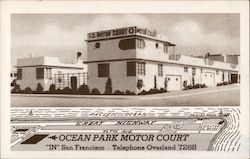 Ocean Park Motor Court Postcard