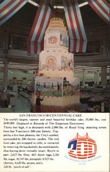 San Francisco Bicentennial Cake Postcard