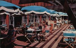 River View Dining Patio, Big Sur Lodge Postcard