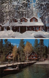 Rustic Cottage Resort Postcard