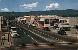 Santa Cruz Avenue, Downtown Shopping Center Menlo Park, CA Postcard Postcard Postcard