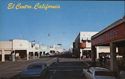 Main Street El Centro, CA Bob Petley Postcard Postcard Postcard