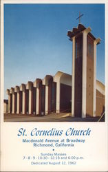 St. Cornelius Church Richmond, CA Postcard Postcard Postcard