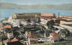 Birds' eye view of San Quentin Prison Postcard