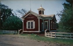 Nicasio's Little Red Schoolhouse, Built in 1871 California Postcard Postcard Postcard