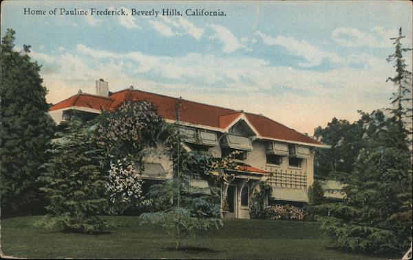 Home of Pauline Frederick Beverly Hills California