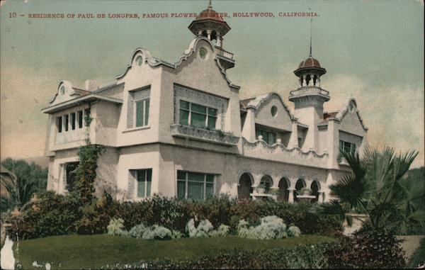 Residence of Paul de Longpre, Famous Flower Painter Hollywood California