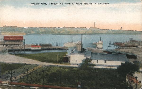Waterfront, Mare Island in Distance Vallejo California