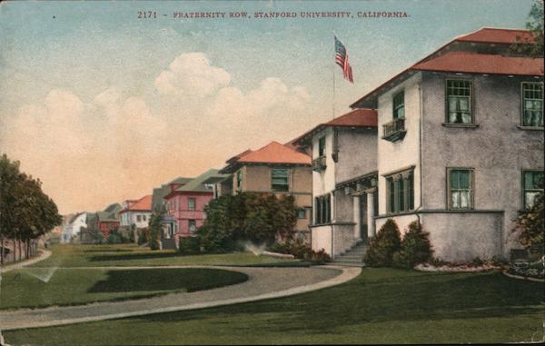 2171 - Fraternity Row Stanford University California
