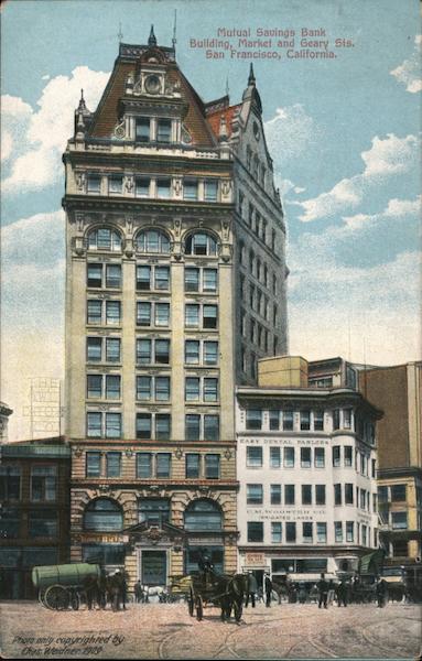 Mutual Savings Bank Building, Market and Geary Sts. San Francisco California