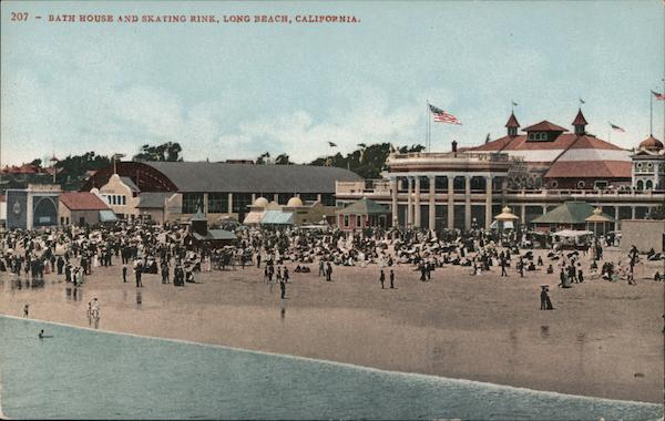 Bath House and Skating Rink Long Beach California