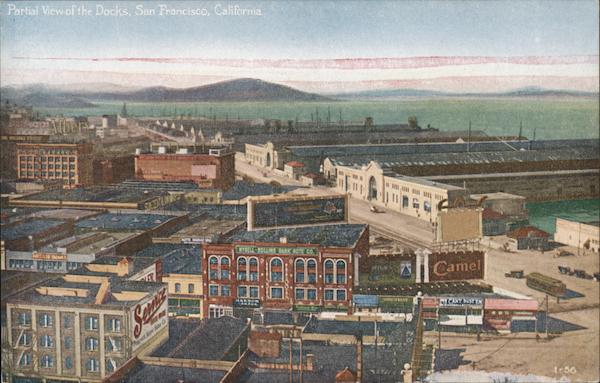 Partial View of the Docks San Francisco California