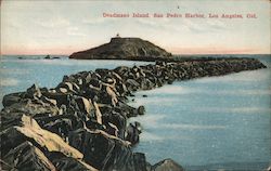 Deadmans Island, San Pedro Harbor Postcard