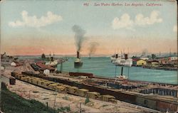 992 San Pedro Harbor Los Angeles California Postcard