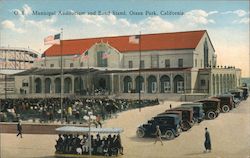 Municipal Auditorium and Band Stand Postcard