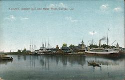 Carson's Lumber Mill and Water Front Postcard