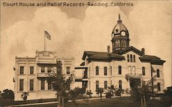 Court House and Hall of Records Redding, CA Postcard Postcard Postcard