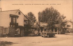 Hacienda Motel, Junction of Highways 299 & 395 Postcard