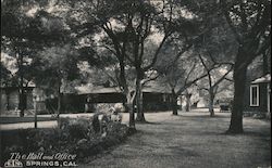 The Hall and Office Aetna Springs, CA Postcard Postcard Postcard