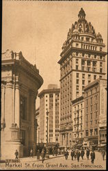 Market St. from Grant Ave. Postcard
