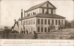 Health Food Factory, St. Helena Sanatarium Postcard