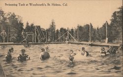 Swimming Tank at Woodworth's Postcard