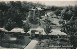 Looking North from the Hall Postcard
