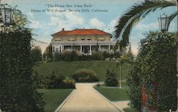 "The House that Jokes Built", Home of Will ROgers Beverly Hills, CA Postcard Postcard Postcard